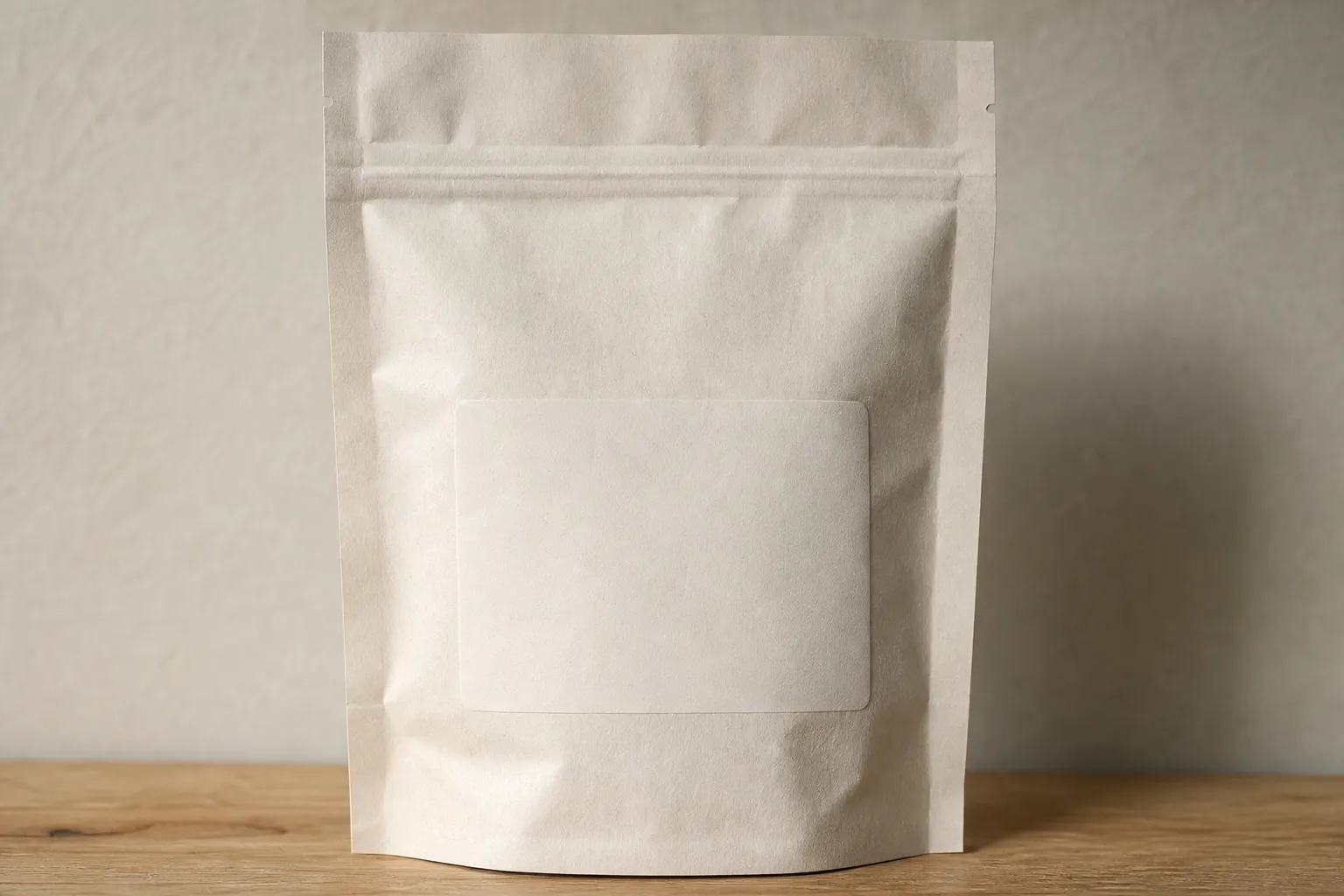 Sachet fermé dont le scellé est intact, étiquette encore vierge
